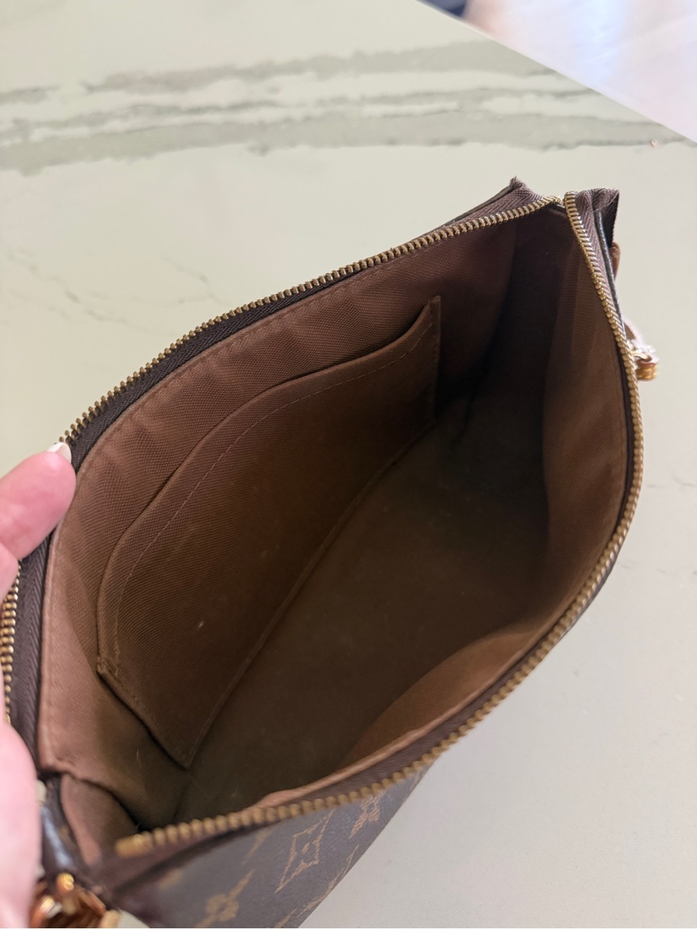 Louis Vuitton Monogram Pochette Accessories Crossbody in Brown - Picture 5 of 8
